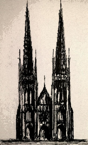 Gothic, Pencil on paper, 21x14.8cm