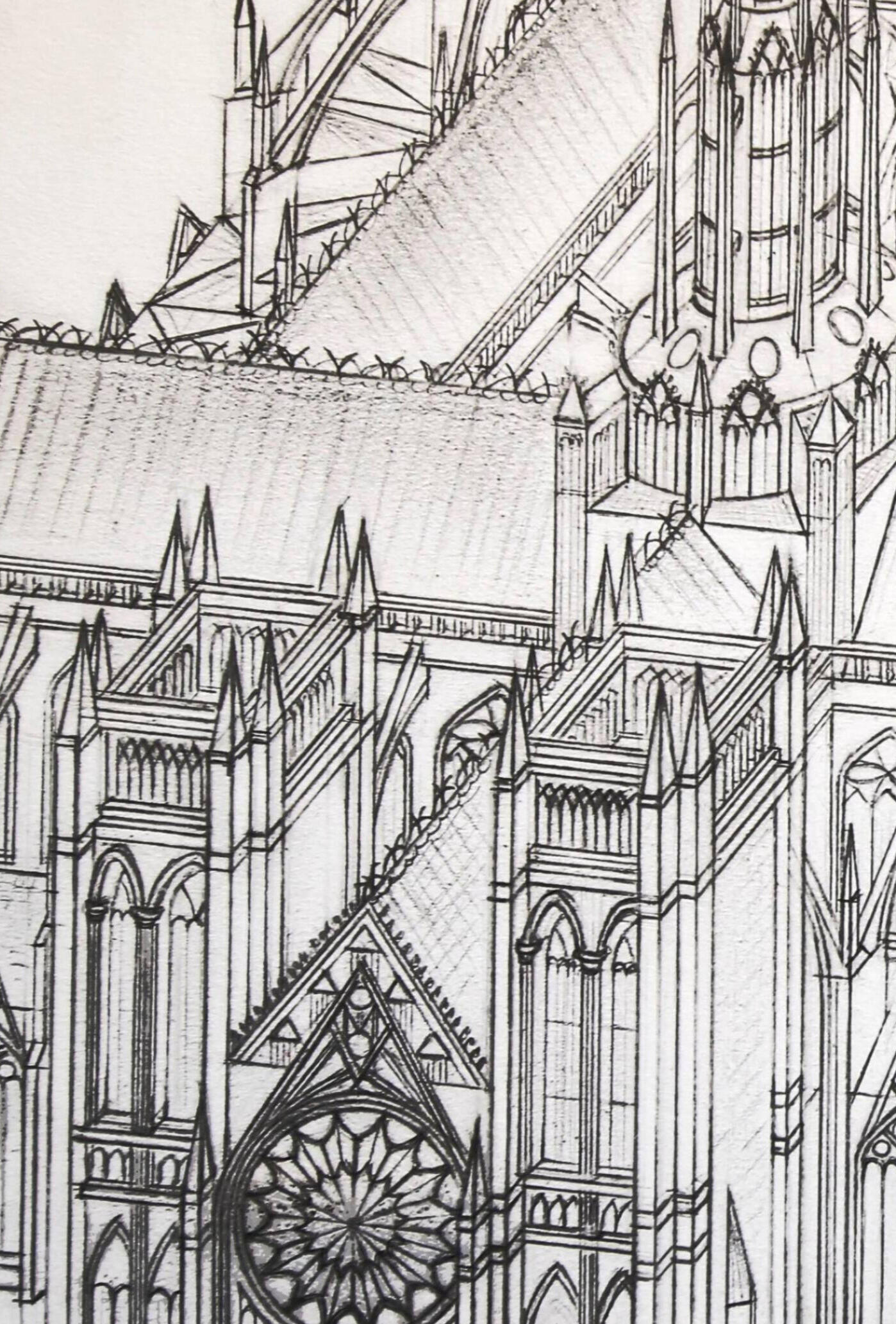 Gothic, Pencil on paper, 29.7x42cm