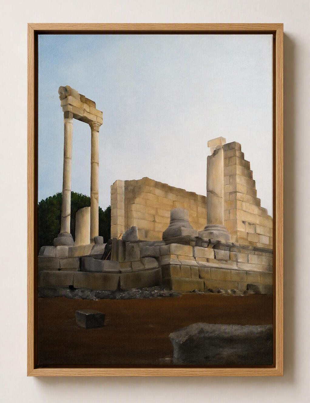 Priest entering a temple, Print, 29.7x21cm